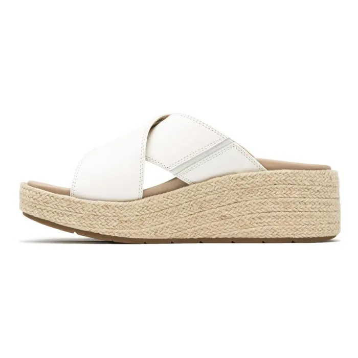 ABEO Solstice Cross Slide Metatarsal White Womens Abeo Sandals