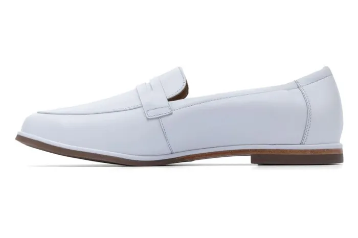 ABEO Strada Loafer Metatarsal White Womens Abeo Dress