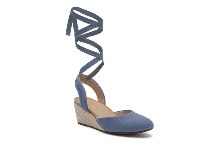 ABEO Veranda Espadrille Lace Metatarsal Blue Womens Abeo Dress