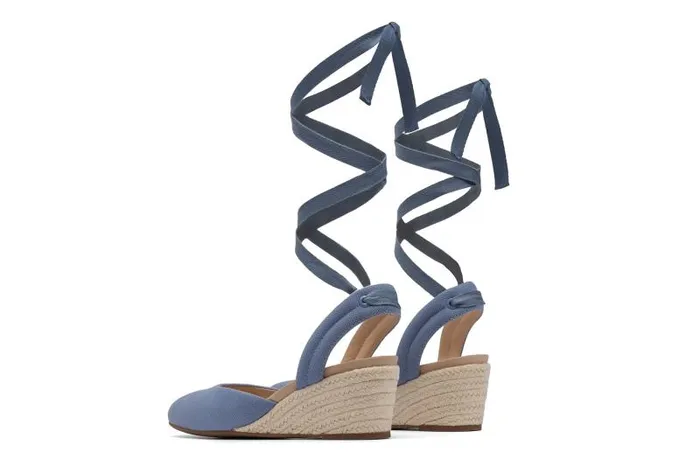 ABEO Veranda Espadrille Lace Metatarsal Blue Womens Abeo Dress