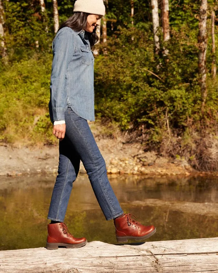 ABEO Vista Lace Brown Womens Abeo Boots