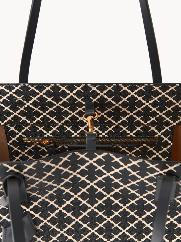 Abigail Printed Tote Bag Black Women By Malene Birger Bags