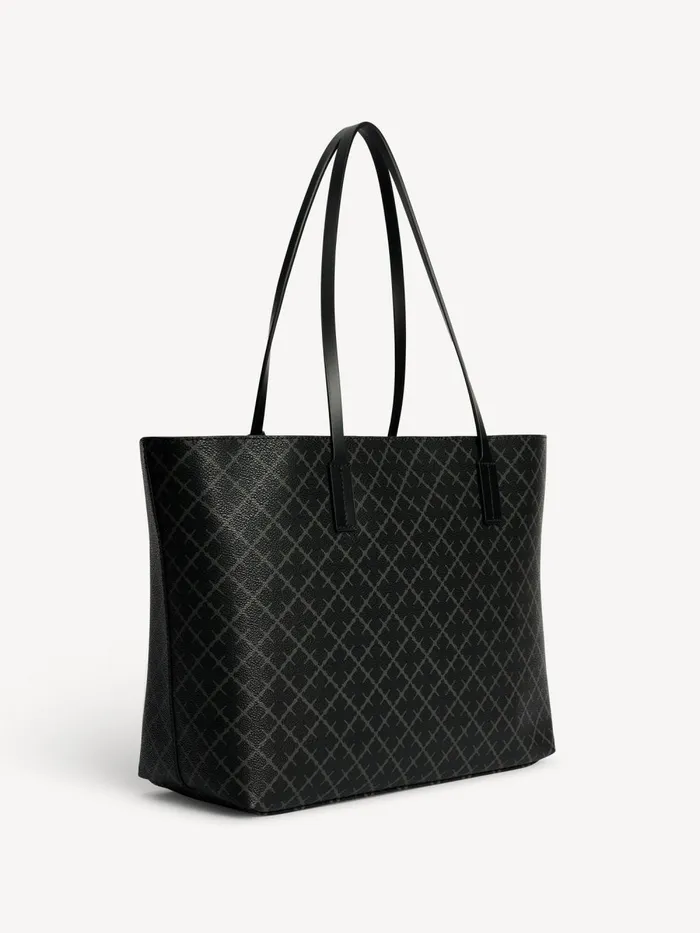 Abigail Printed Tote Bag Charcoal Women By Malene Birger Bags