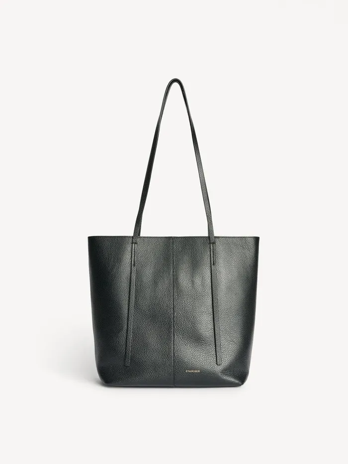 Abilso Leather Tote Bag Black Women By Malene Birger Bags