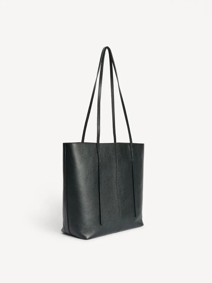 Abilso Leather Tote Bag Black Women By Malene Birger Bags