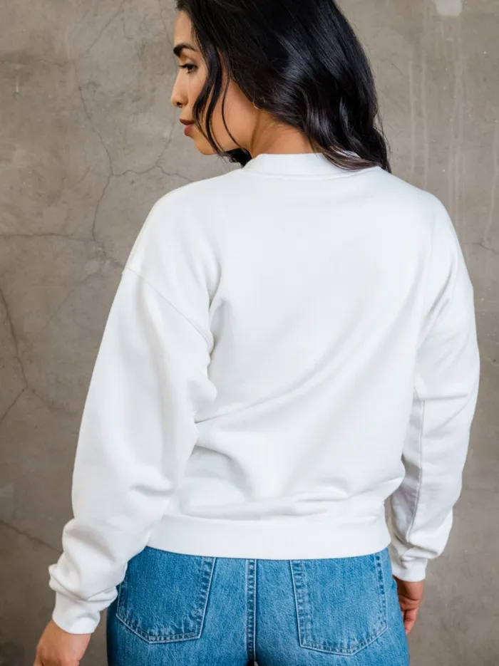 Able Oaklyn Graphic Sweatshirt Almond Women Tops