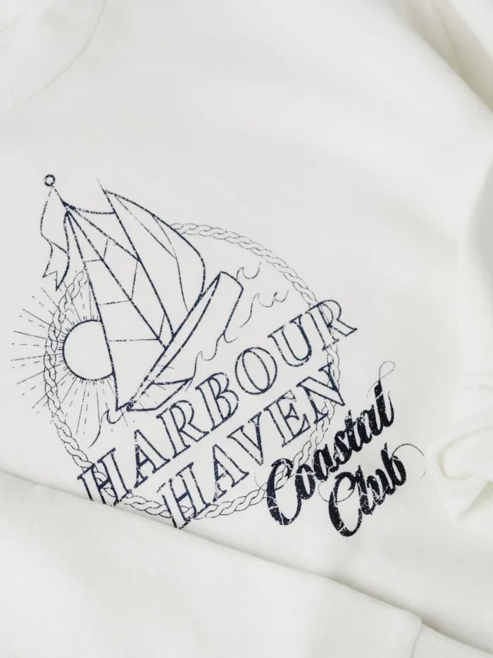 Able Oaklyn Graphic Sweatshirt Almond Women Tops