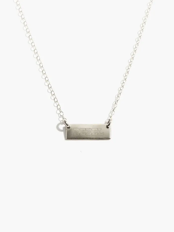 Able Personalized Jewelry Women Rebel Vista Necklace Sterling Silver
