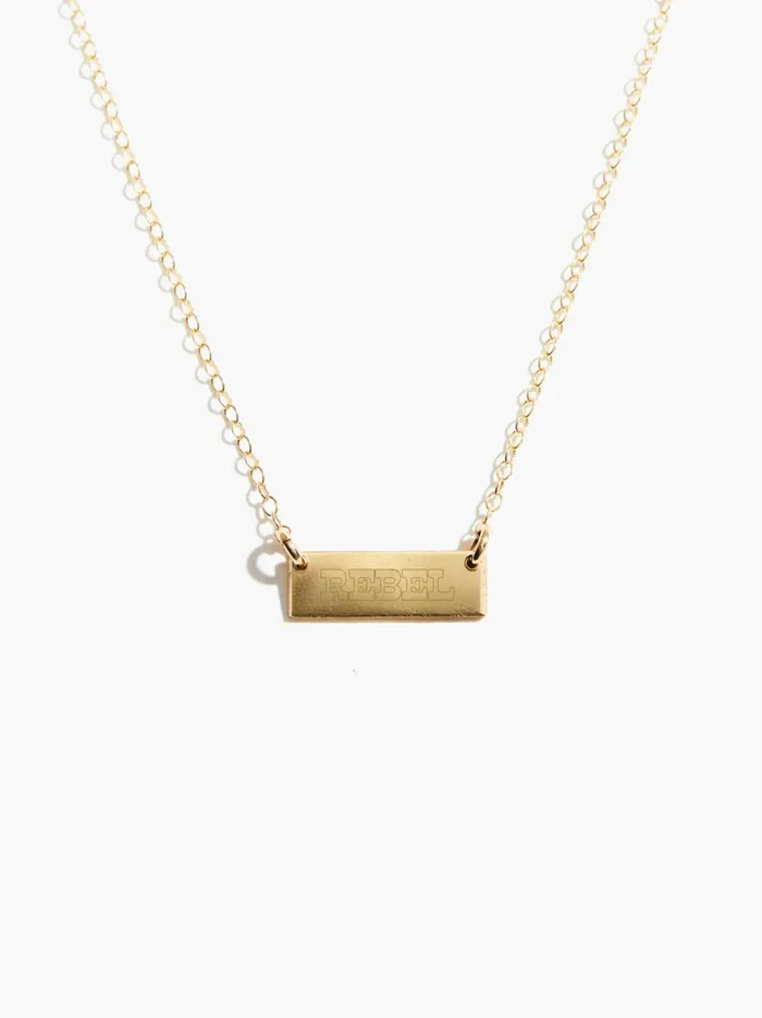 Able Personalized Jewelry Women Rebel Vista Necklace Sterling Silver