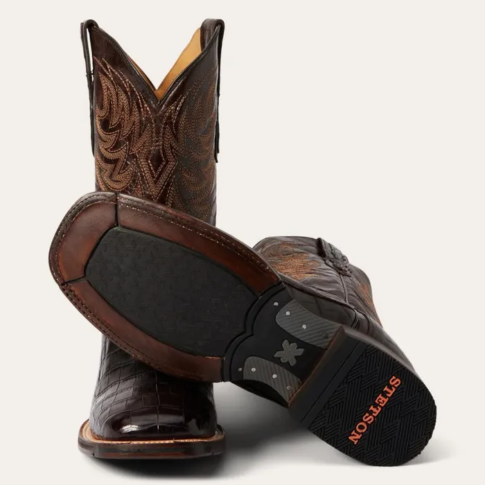 Aces Alligator Boot Brown Men Stetson Western
