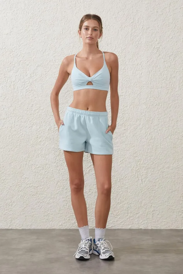 Active Core Twist Front Crop Starlight Cloud Women Cotton On Tops