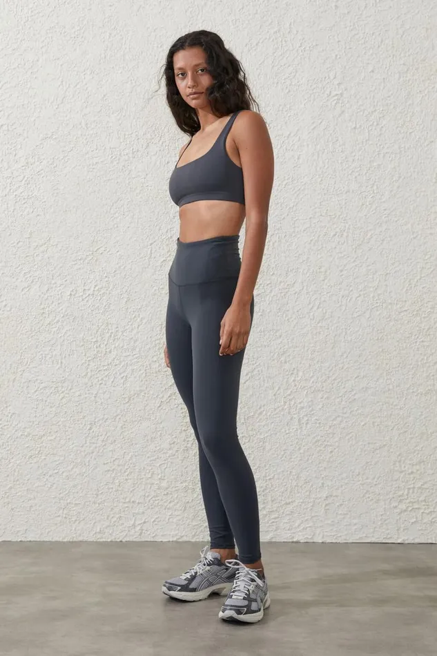 Active High Waist Core Full Length Tight Element Blue Women Cotton On Pants