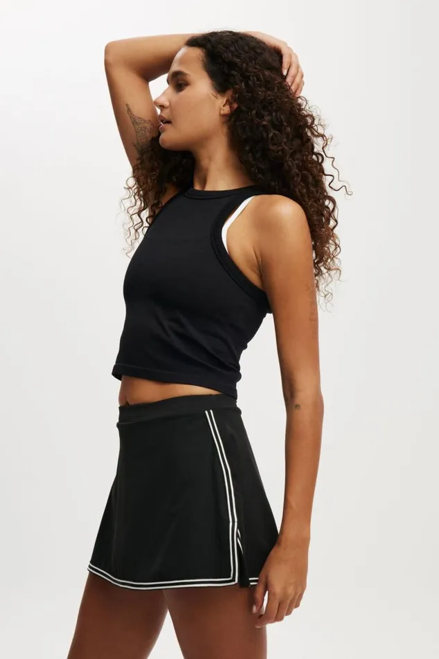 Active Move Skirt Black Women Cotton On Shorts and Skirts