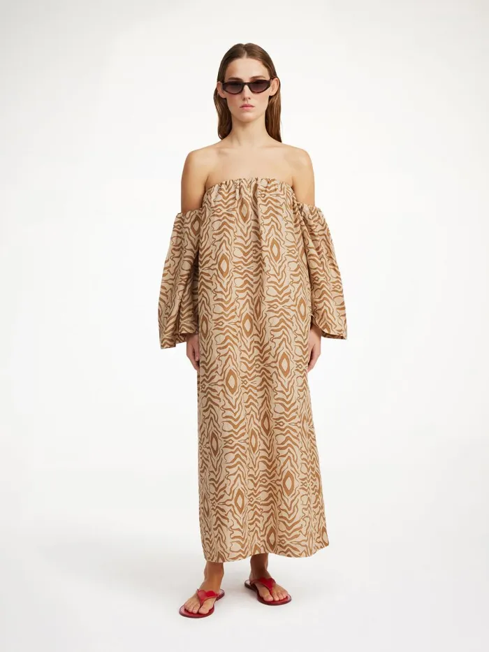Aias Maxi Dress Peacock Women By Malene Birger Dresses