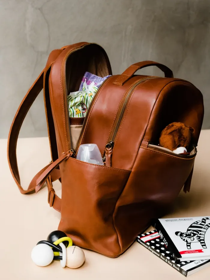 Alem Backpack Cognac Women Backpacks Able