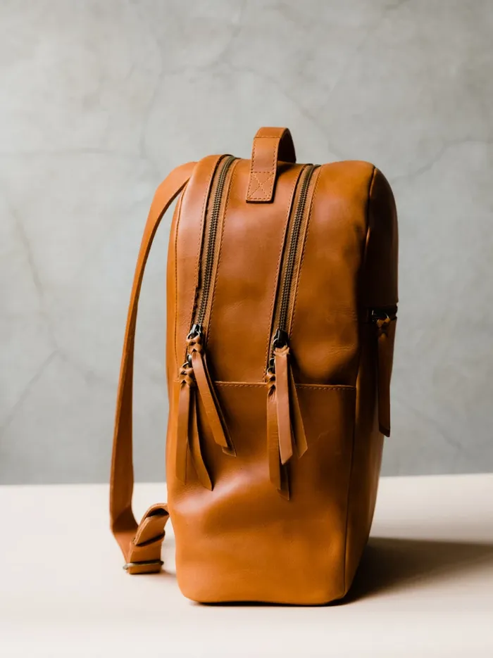Alem Backpack Cognac Women Backpacks Able