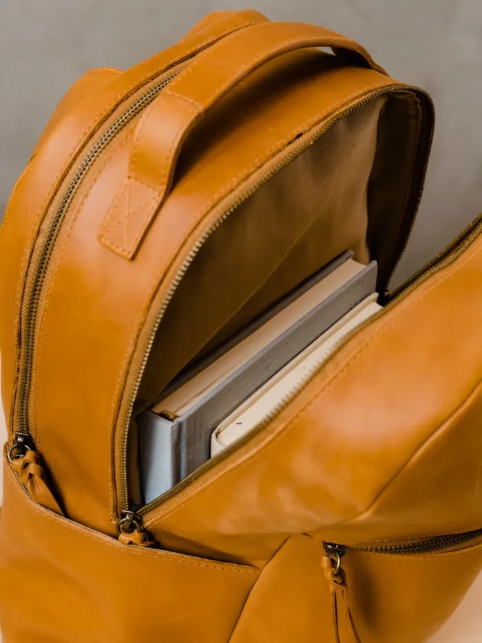 Alem Backpack Cognac Women Backpacks Able