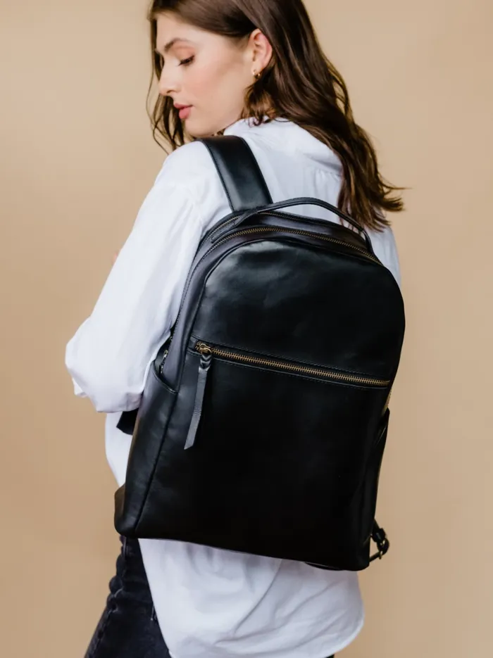 Alem Backpack Cognac Women Backpacks Able