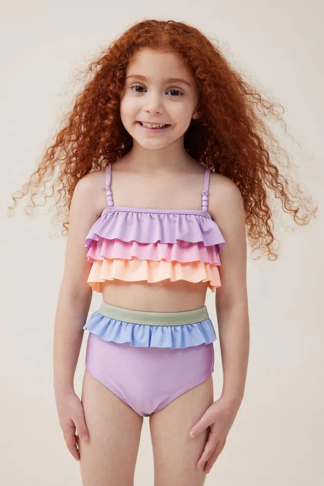 Alexia Bikini Rainbow Ruffle Girls Cotton On Swimwear