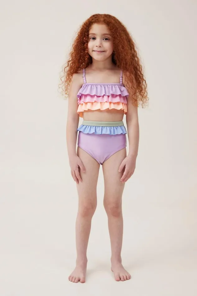 Alexia Bikini Rainbow Ruffle Girls Cotton On Swimwear Alexia Bikini Rainbow Ruffle Girls Cotton On Swimwear