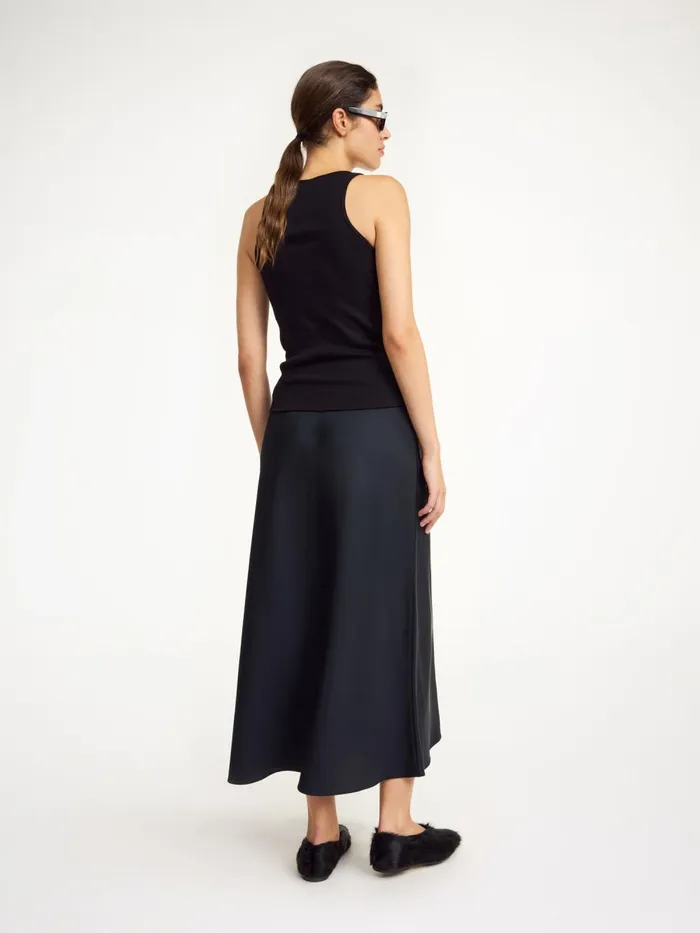 Amani Organic Cotton Tank Top Black Women By Malene Birger Tops and Blouses