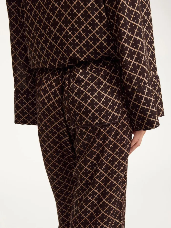 Ameliano WideLeg Trousers Signature Flower Women By Malene Birger Trousers