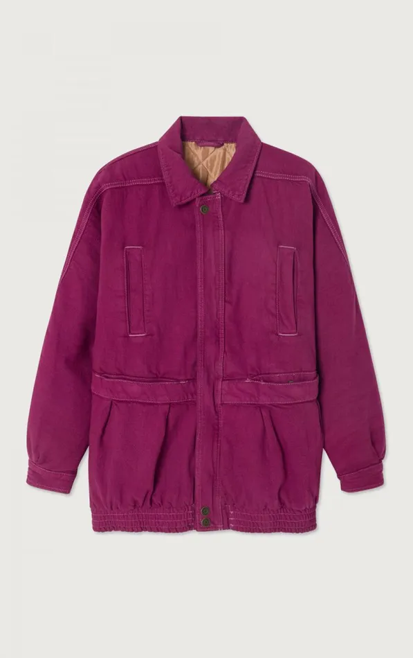 American Vintage Jackets and Blazers Women Jacket Nyolow Overdyed Fuchsia American Vintage Jackets and Blazers Women Jacket Nyolow Overdyed Fuchsia