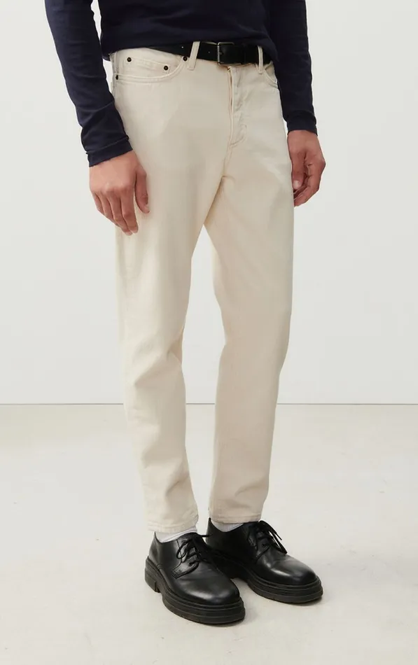 American Vintage Jeans Men Carrot Jeans Snopdog Ecru