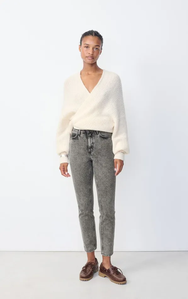 American Vintage Jeans Women Fitted Jeans Yopday Salt And Pepper American Vintage Jeans Women Fitted Jeans Yopday Salt And Pepper