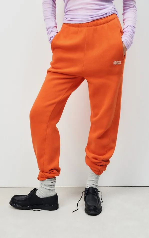 American Vintage Joggers and Leggings Women Joggers Izubird Vintage Pumpkin