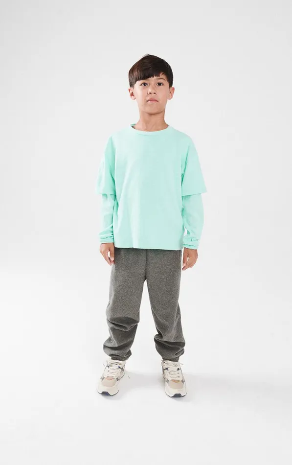 American Vintage Joggers Kids Trousers Vylow Heather Grey