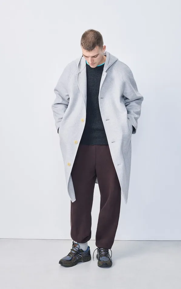 American Vintage Jumpers and Cardigans Men Jumper Crashway Charcoal American Vintage Jumpers and Cardigans Men Jumper Crashway Charcoal
