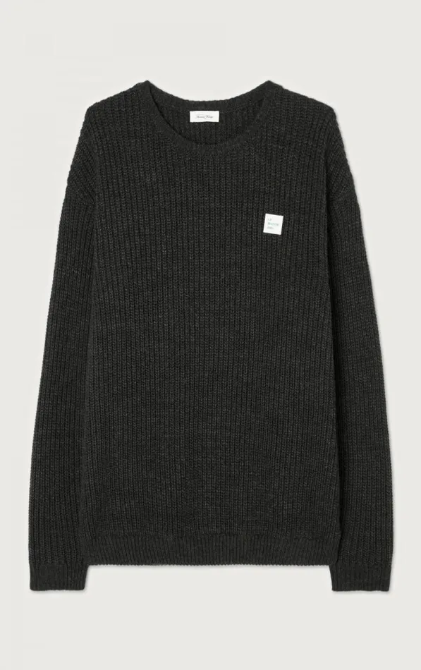 American Vintage Jumpers and Cardigans Men Jumper Crashway Charcoal American Vintage Jumpers and Cardigans Men Jumper Crashway Charcoal