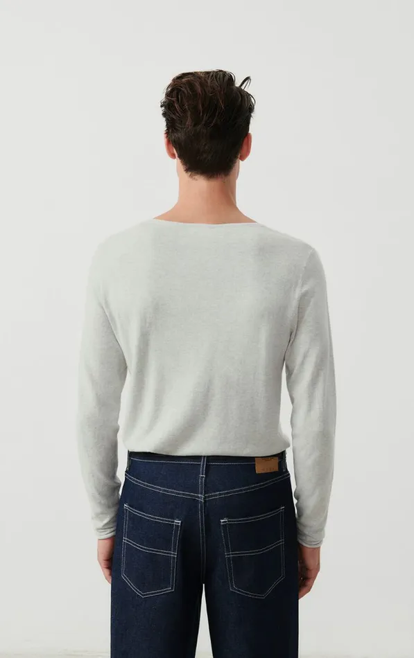 American Vintage Jumpers and Cardigans Men Jumper Marcel Polar Melange American Vintage Jumpers and Cardigans Men Jumper Marcel Polar Melange