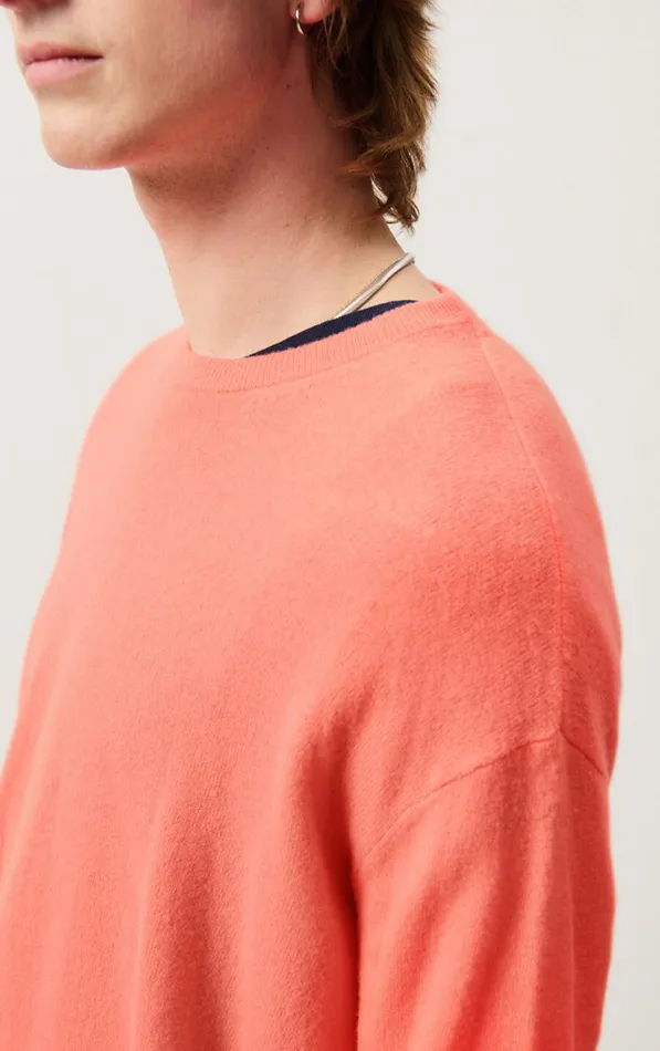 American Vintage Jumpers and Cardigans Men Jumper Raxow Coral American Vintage Jumpers and Cardigans Men Jumper Raxow Coral