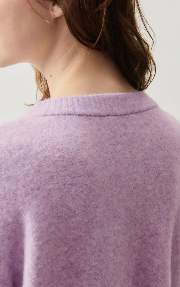 American Vintage Jumpers and Cardigans Women Cardigan Damsville Melange Glycine American Vintage Jumpers and Cardigans Women Cardigan Damsville Melange Glycine
