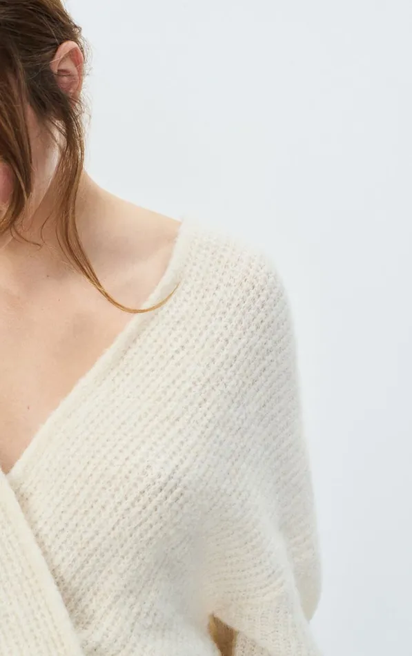 American Vintage Jumpers and Cardigans Women Cardigan East Melange Pearl American Vintage Jumpers and Cardigans Women Cardigan East Melange Pearl