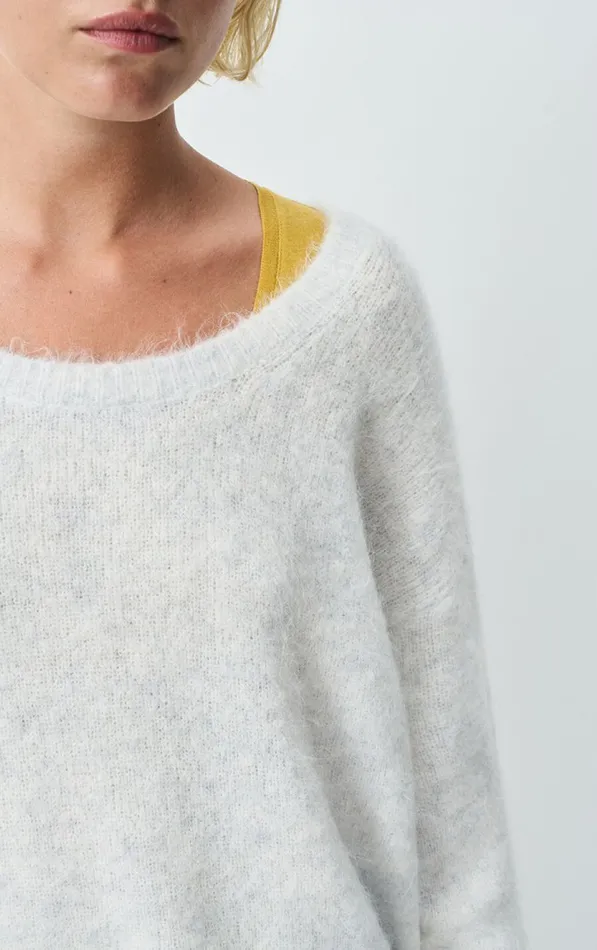 American Vintage Jumpers and Cardigans Women Jumper Nuny Polar Melange American Vintage Jumpers and Cardigans Women Jumper Nuny Polar Melange