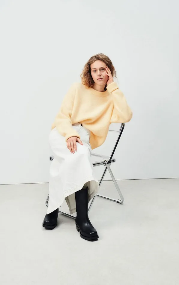 American Vintage Jumpers and Cardigans Women Jumper Vitow Melange Cheesecake American Vintage Jumpers and Cardigans Women Jumper Vitow Melange Cheesecake