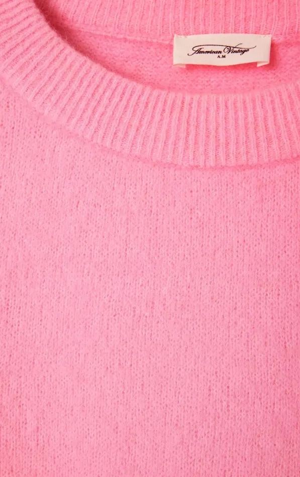 American Vintage Jumpers and Cardigans Women Jumper Vitow Melange Rose American Vintage Jumpers and Cardigans Women Jumper Vitow Melange Rose