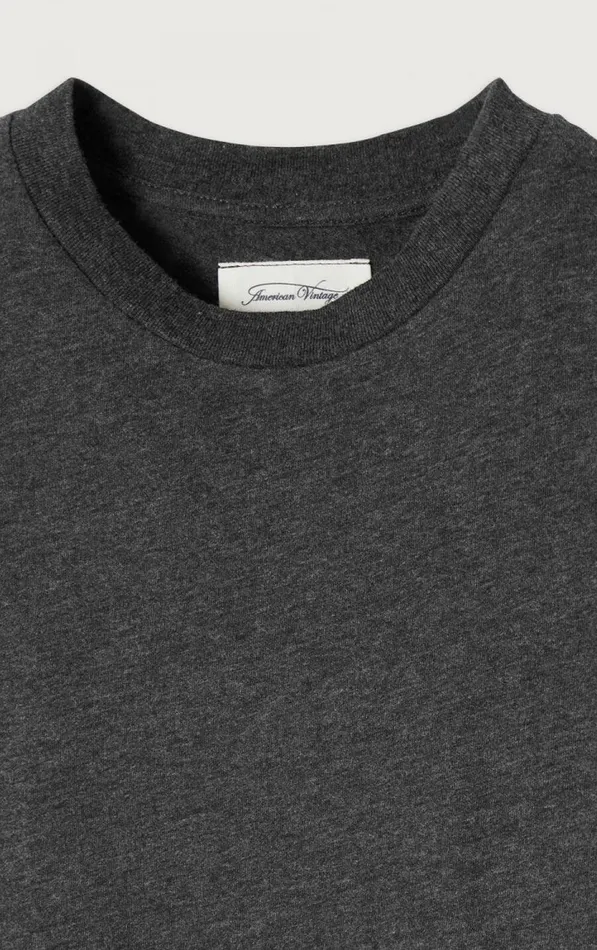 American Vintage Long Sleeve TShirts Kids TShirt Gamipy Melange Charcoal American Vintage Long Sleeve TShirts Kids TShirt Gamipy Melange Charcoal