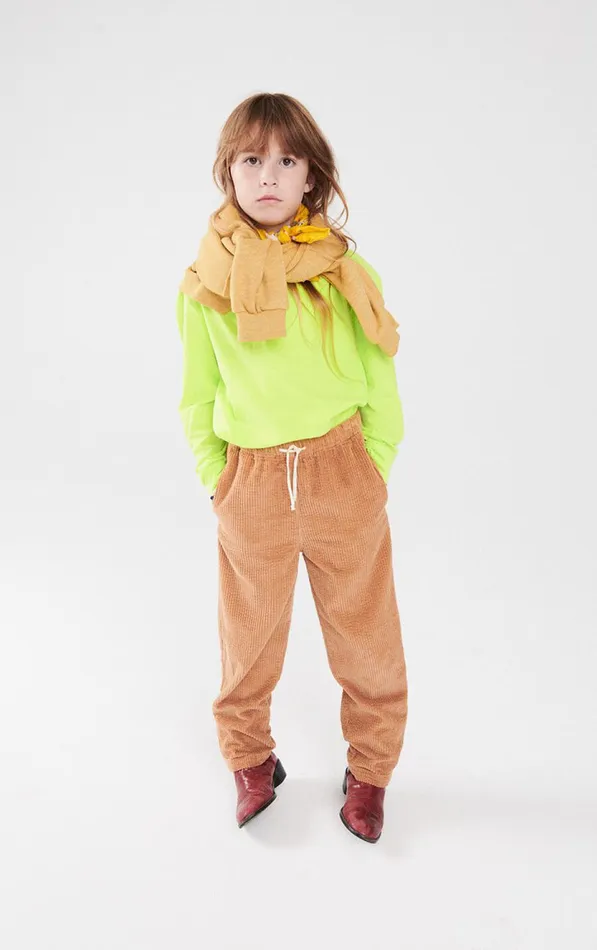 American Vintage Long Sleeve TShirts Kids TShirt Gamipy Neon Yellow American Vintage Long Sleeve TShirts Kids TShirt Gamipy Neon Yellow