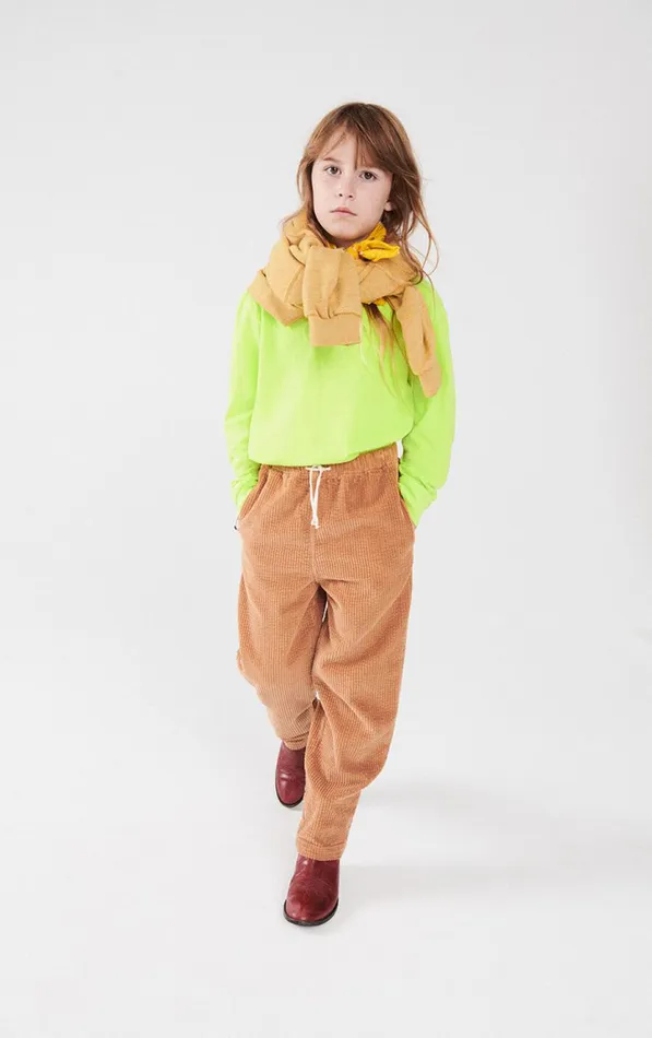 American Vintage Long Sleeve TShirts Kids TShirt Gamipy Neon Yellow American Vintage Long Sleeve TShirts Kids TShirt Gamipy Neon Yellow