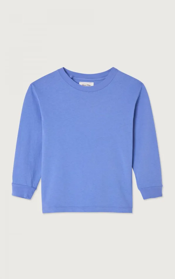 American Vintage Long Sleeve TShirts Kids TShirt Gamipy Vintage Azurite