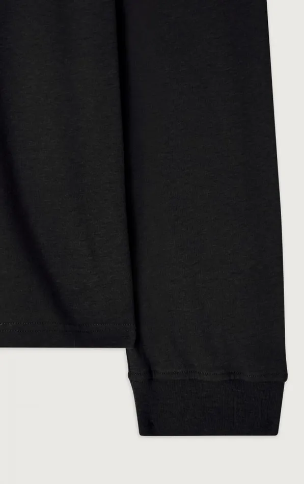 American Vintage Long Sleeve TShirts Men TShirt Gamipy Black American Vintage Long Sleeve TShirts Men TShirt Gamipy Black