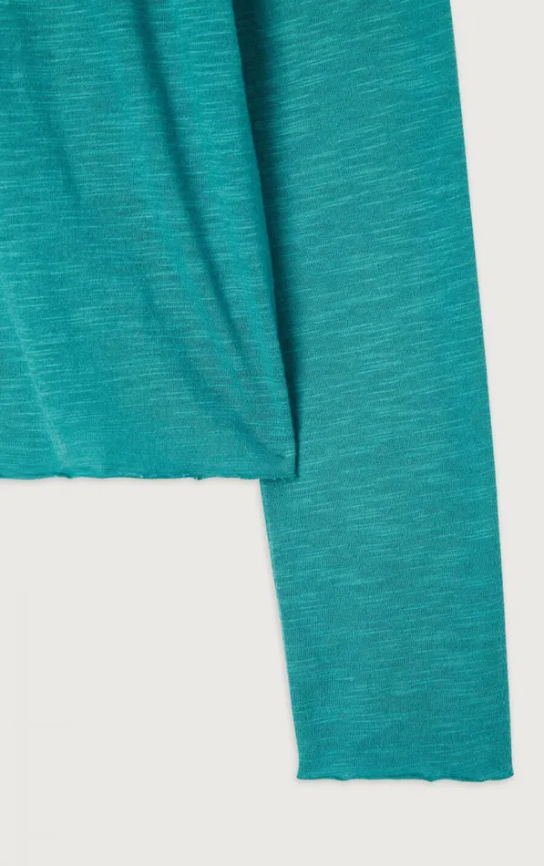 American Vintage Long Sleeve TShirts Women TShirt Jacksonville Emerald Melange American Vintage Long Sleeve TShirts Women TShirt Jacksonville Emerald Melange
