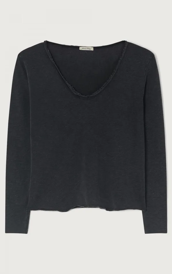 American Vintage Long Sleeve TShirts Women TShirt Sonoma Vintage Black American Vintage Long Sleeve TShirts Women TShirt Sonoma Vintage Black