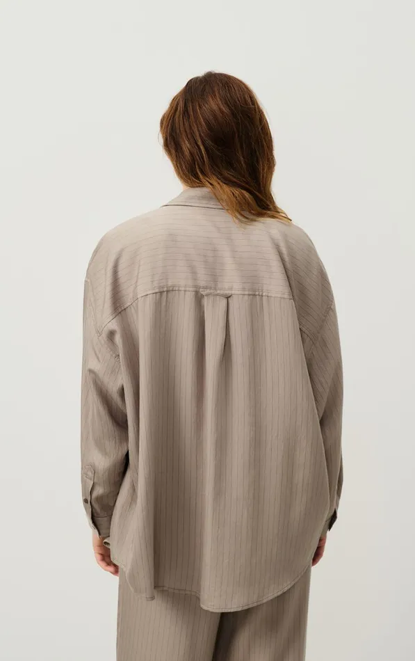 American Vintage Shirts Women Shirt Okyrow Striped Beaver American Vintage Shirts Women Shirt Okyrow Striped Beaver
