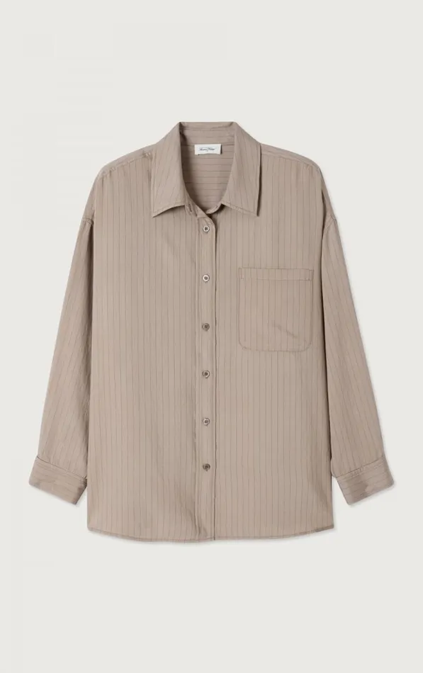 American Vintage Shirts Women Shirt Okyrow Striped Beaver American Vintage Shirts Women Shirt Okyrow Striped Beaver