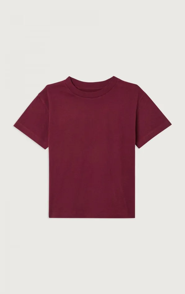American Vintage Short Sleeve TShirts Kids TShirt Gamipy Vintage Burgundy American Vintage Short Sleeve TShirts Kids TShirt Gamipy Vintage Burgundy
